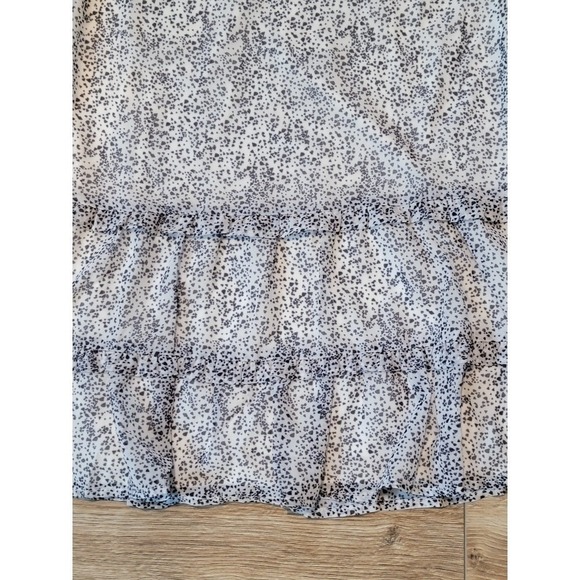 NEW Kimchi Blue‎ Mini Dress Y2k Slip Lace Trim Chiffon Small White Black - Picture 6 of 12